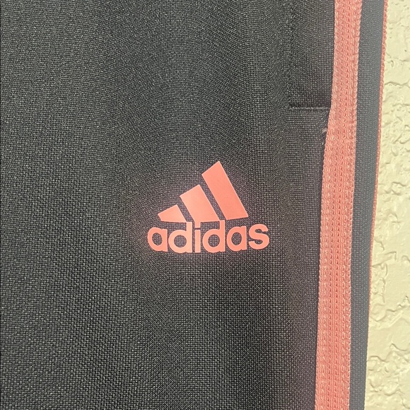 Adidas Women’s Size Medium Black Tracksuit with Pink Stripes - Picture 10 of 13